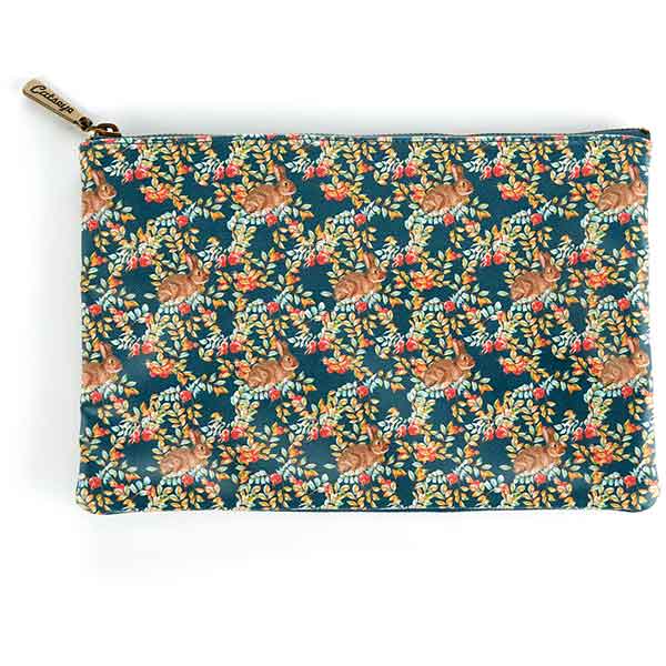 Rabbit Print Large Flat Bag