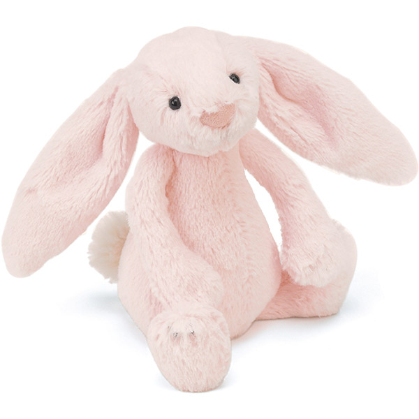 Bashful Pink Bunny Rattle