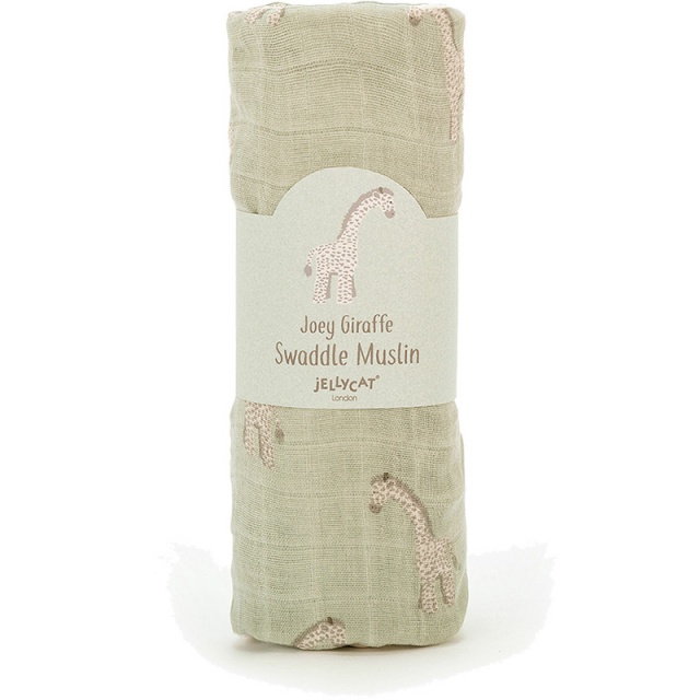 Joey Giraffe Swaddle Muslin