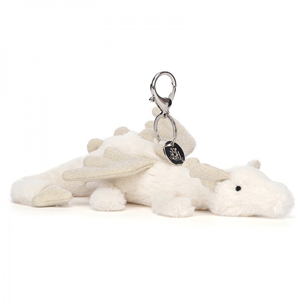 Jellycat Golden Dragon Bag Charm | plushpaws.co.uk
