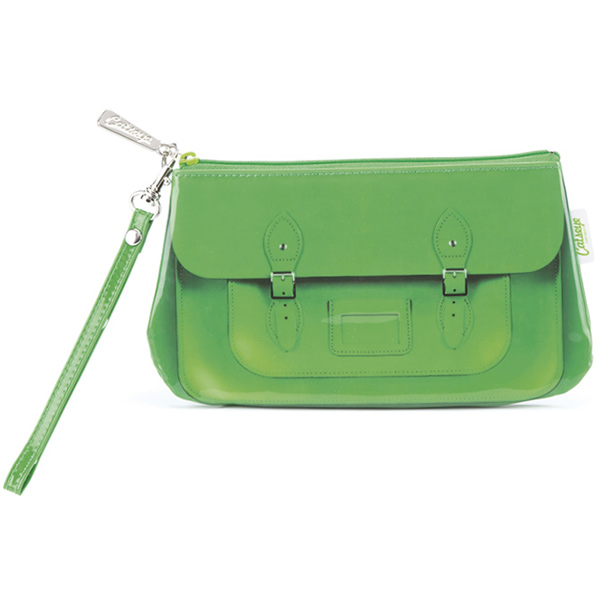 Green Satchel Wristlet