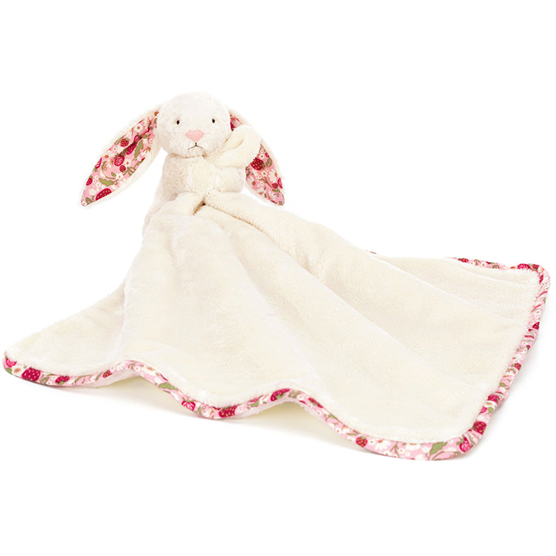  Blossom Cream Bunny Berryキーホルダー AUTHENTIC Jellycat Blossom Cream Bunny Berry Strawberry Bag