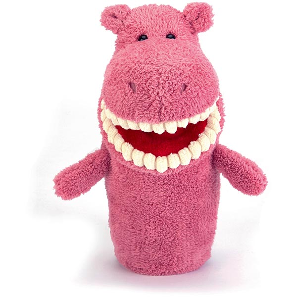 Toothy Hippo Hand Puppet