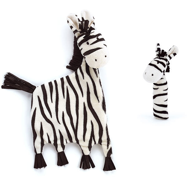 Tig Tag Zebra Soother & Squeaker