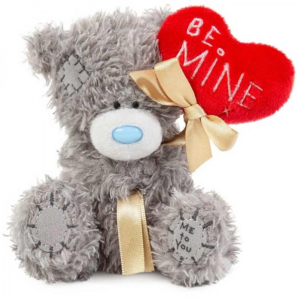 Me To You Tatty Teddy – Placca Da Appendere Con Cuore In Peluche Per La Festa Della Mamma, Ricamata A Mano Con Narcisi E Messaggio - 3