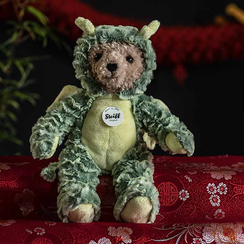 Steiff Teddy Bear Dragon with Hoodie | plushpaws.co.uk