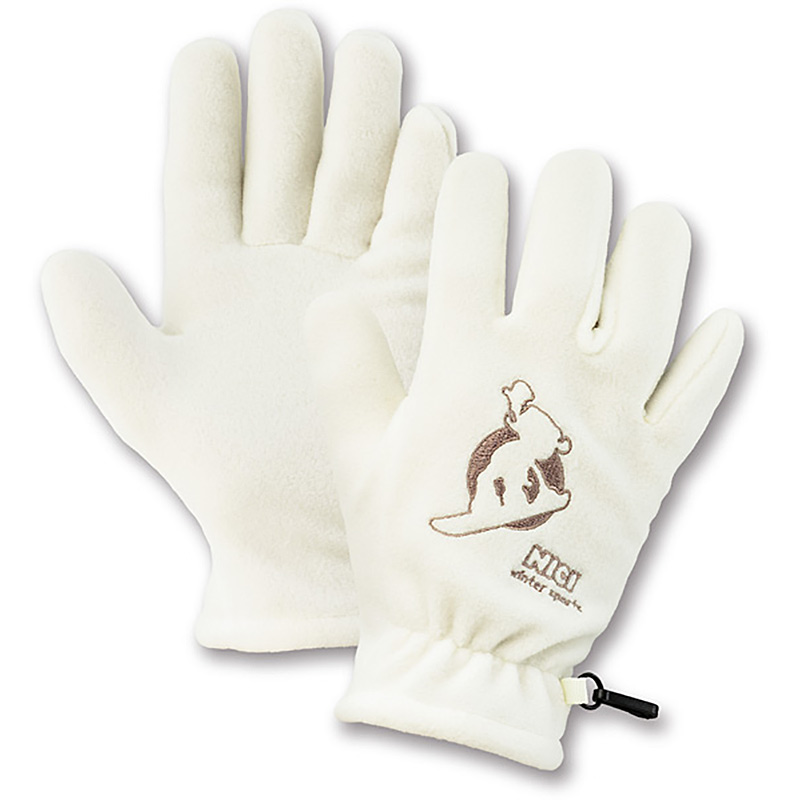 NICI Sports Fleece Gloves - White