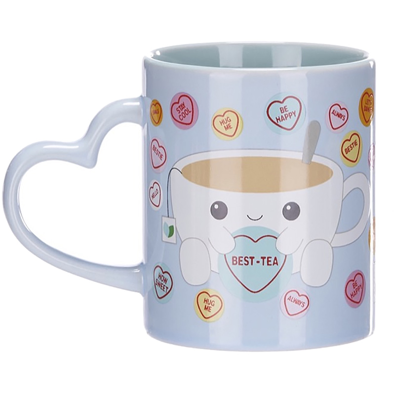 Love Hearts Best Tea Cup Mug