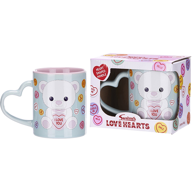 Posh Paws Swizzels Love Hearts Bronte - Set regalo con scritta I Love You Bear 311,8 ml