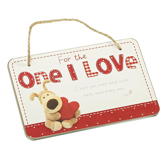 For the One I Love Wooden Plaque