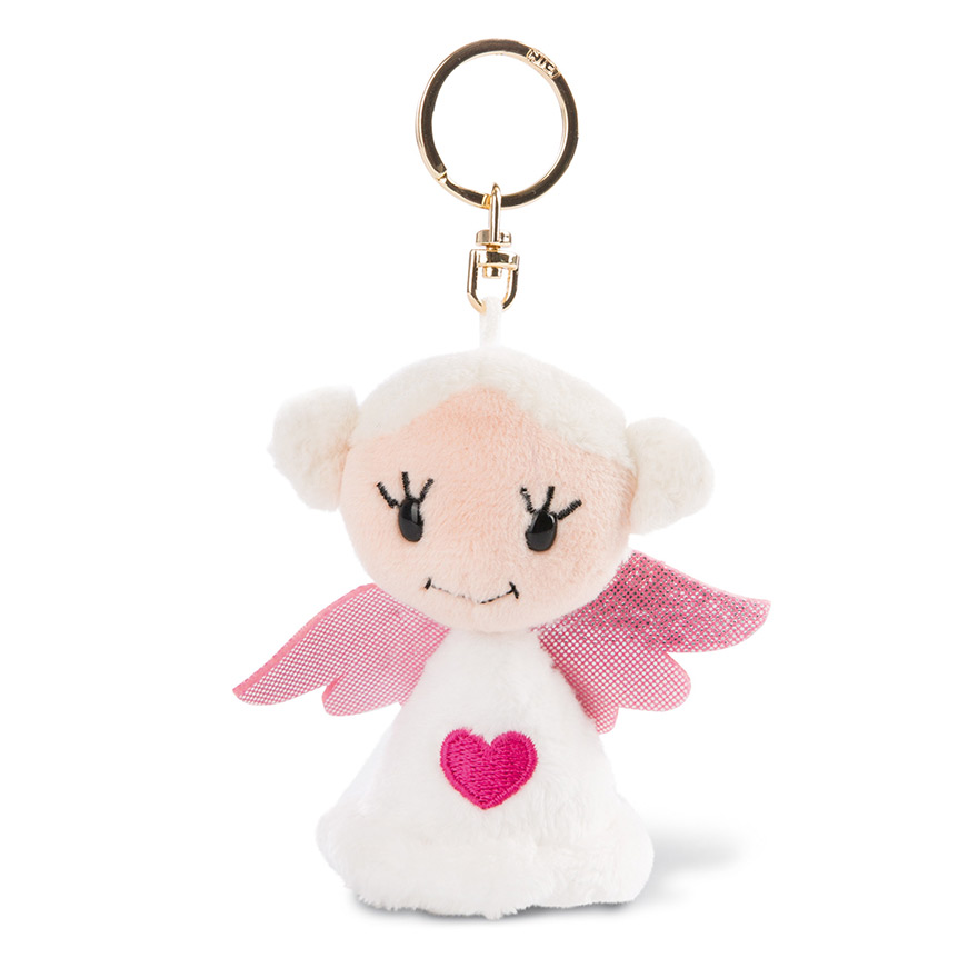 Guardian Angel with Heart Keyring