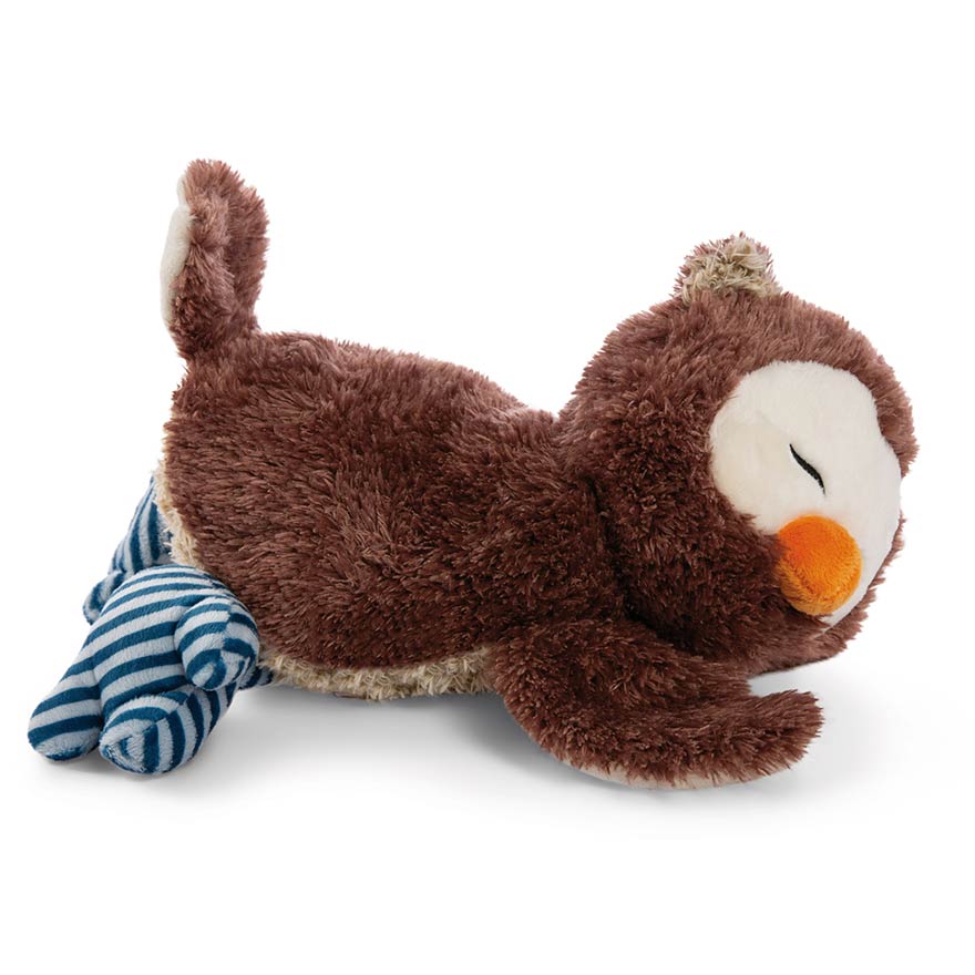 Peluche Hibou NICI Oscar 35 Cm – Tête Rotative, Peluche Douce Marron/beige – Jouet Enfant Adorable Et Câlin