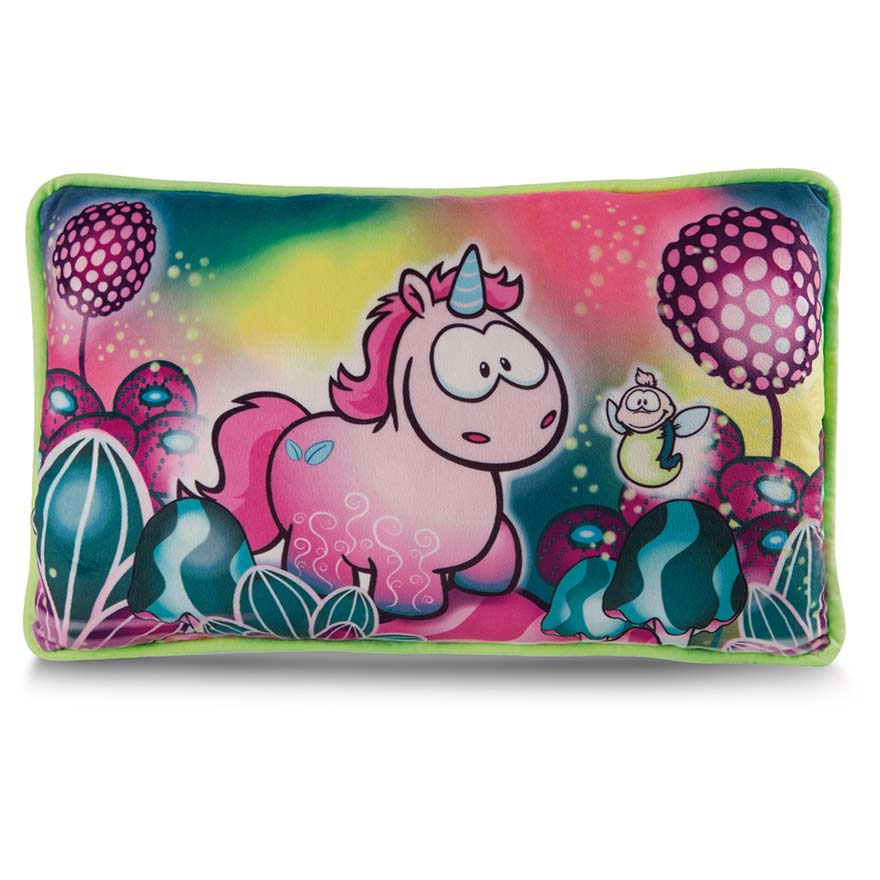 Theodor & Friends Midnight Floral Unicorn Cushion