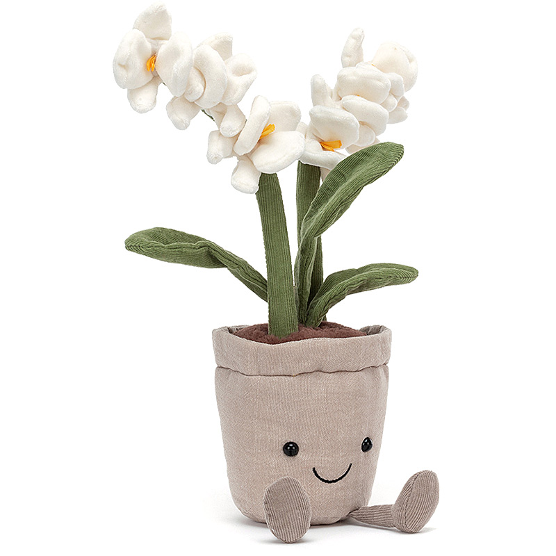 Jellycat Amuseables Cream Orchid plushpaws.co.uk