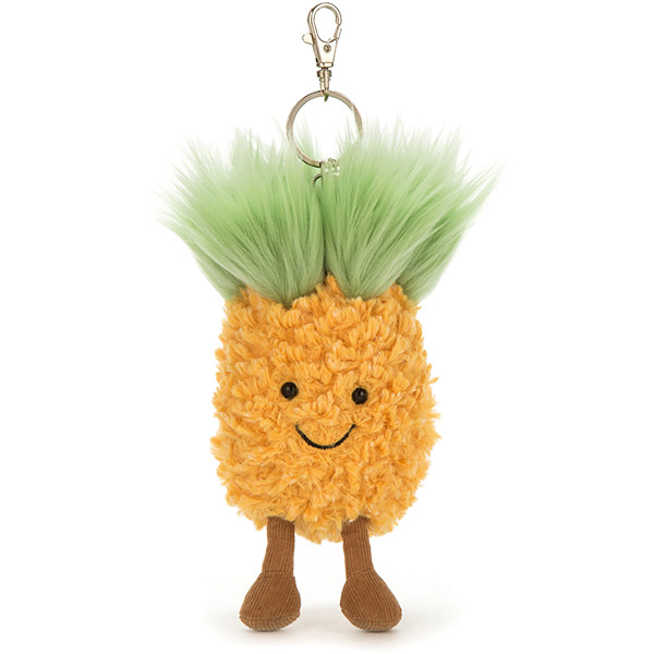 Jellycat Amuseables Pineapple Bag Charm Keyring plushpaws.co.uk