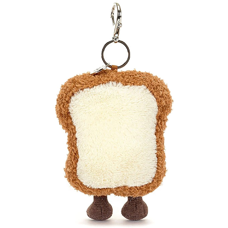 Jellycat Amuseables Toast Bag Charm Keyring Plushpaws.co.uk