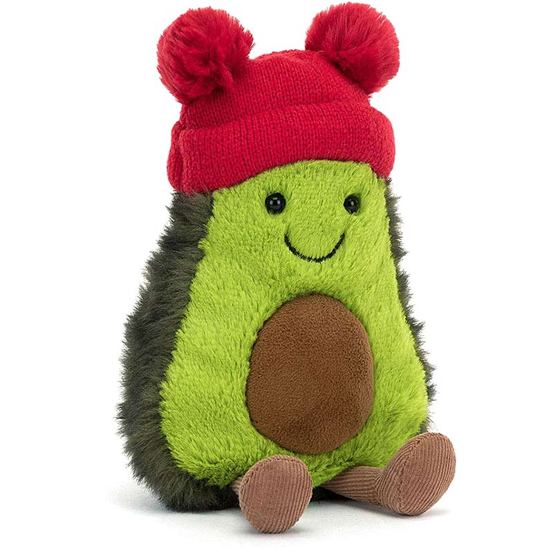Jellycat Amuseables Avocado Plush Toy - Small 8 Inch Stuffed Animal - Cute Food Plush