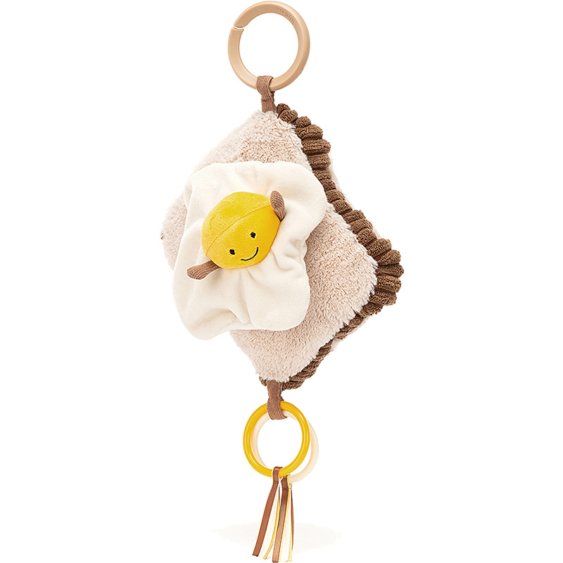 Little Jellycat Amuseables Egg on Toast Activity Toy | Plushpaws.co.uk