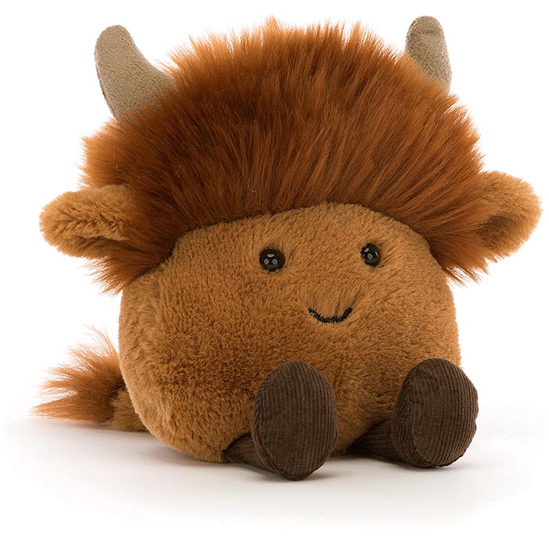 Jellycat Amuseabean Highland Cow plushpaws.co.uk