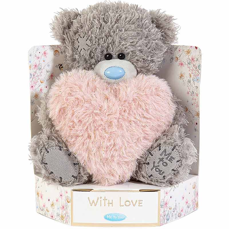Me to You Fluffy Heart Teddy Bear | Plushpaws