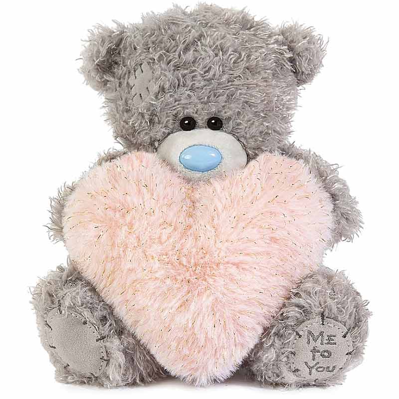 Me to You Fluffy Heart Teddy Bear | Plushpaws