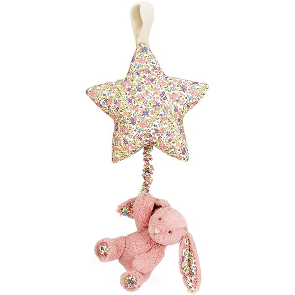 Blossom Tulip Pink Bunny Star Musical Pull