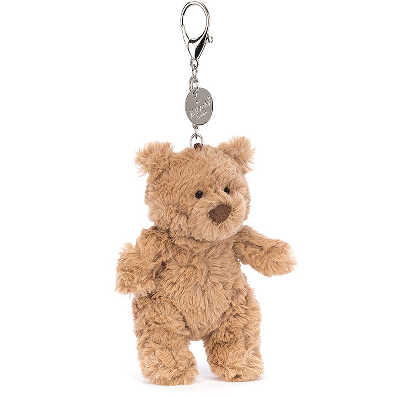 Jellycat Bartholomew Bear Bag Charm Keyring plushpaws.co.uk