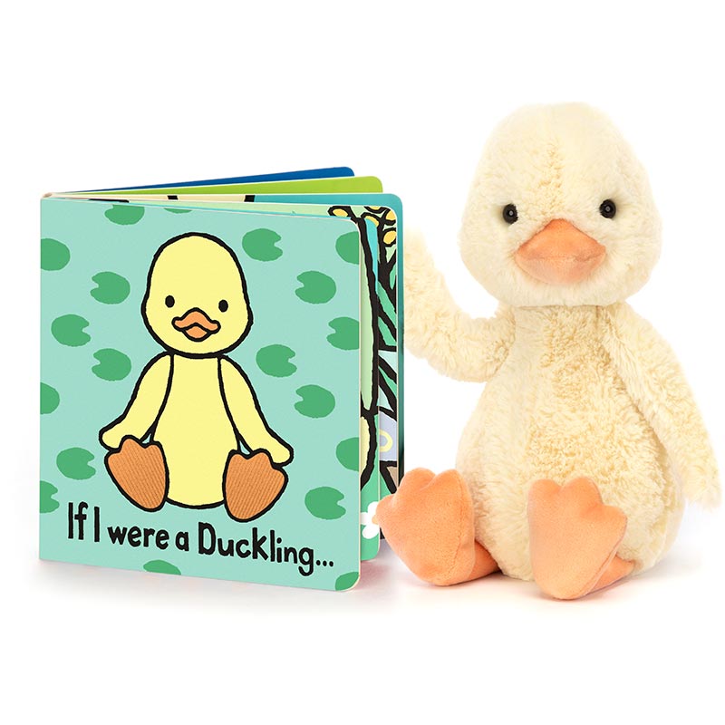 Little Jellycat If I Were A Duckling Board Book | Plushpaws