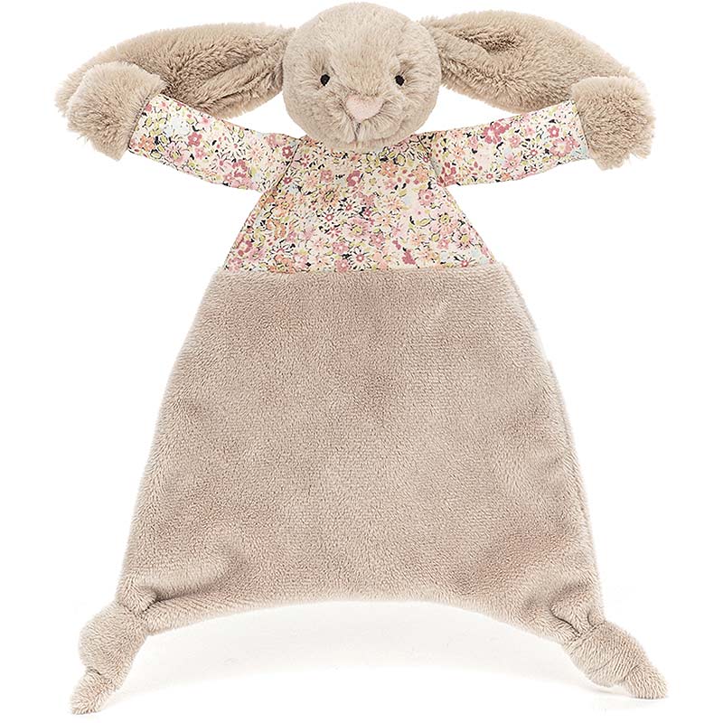 Little Jellycat Blossom Bea Beige Bunny Comforter Plushpaws.co.uk