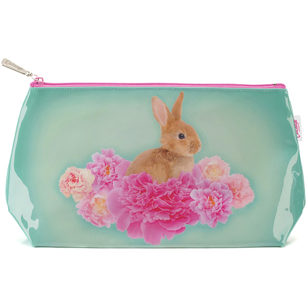Bunny on Flowers Wash Bag