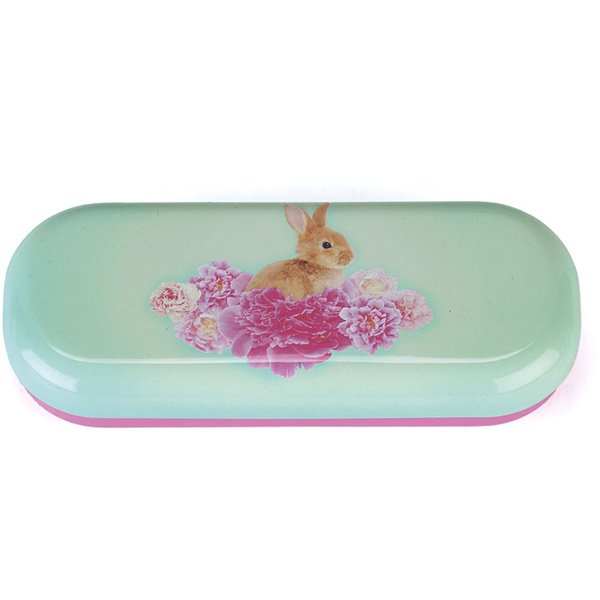 Bunny on Flowers Glasses Case