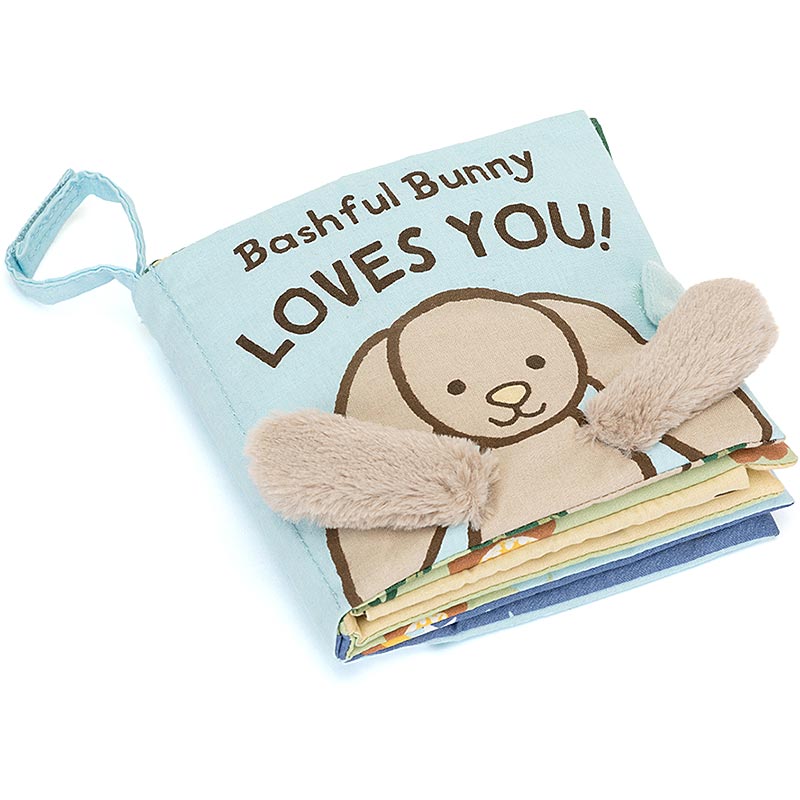 Jelly Cat Fabric Book - Bashful Bunny Loves You main image 0
