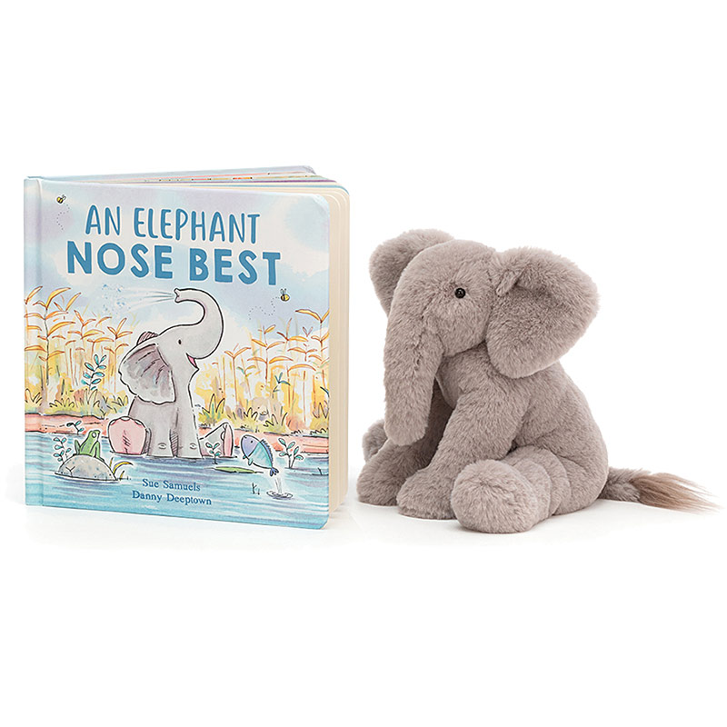 Jellycat Books An Elephant Nose Best Board Book Plushpaws.co.uk