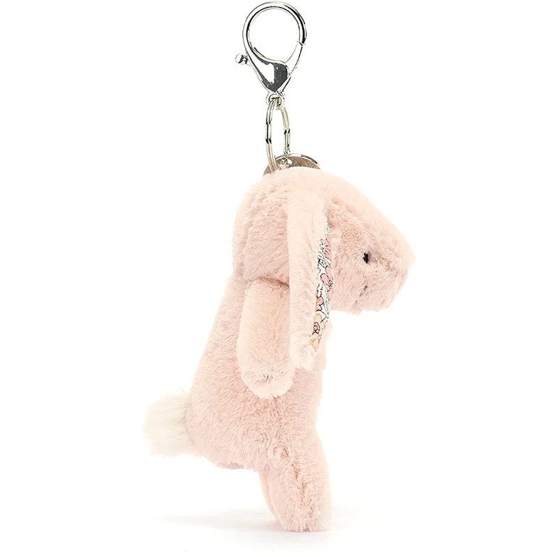 Jellycat Blossom Blush Bunny Bag Charm Keyring | plushpaws.co.uk