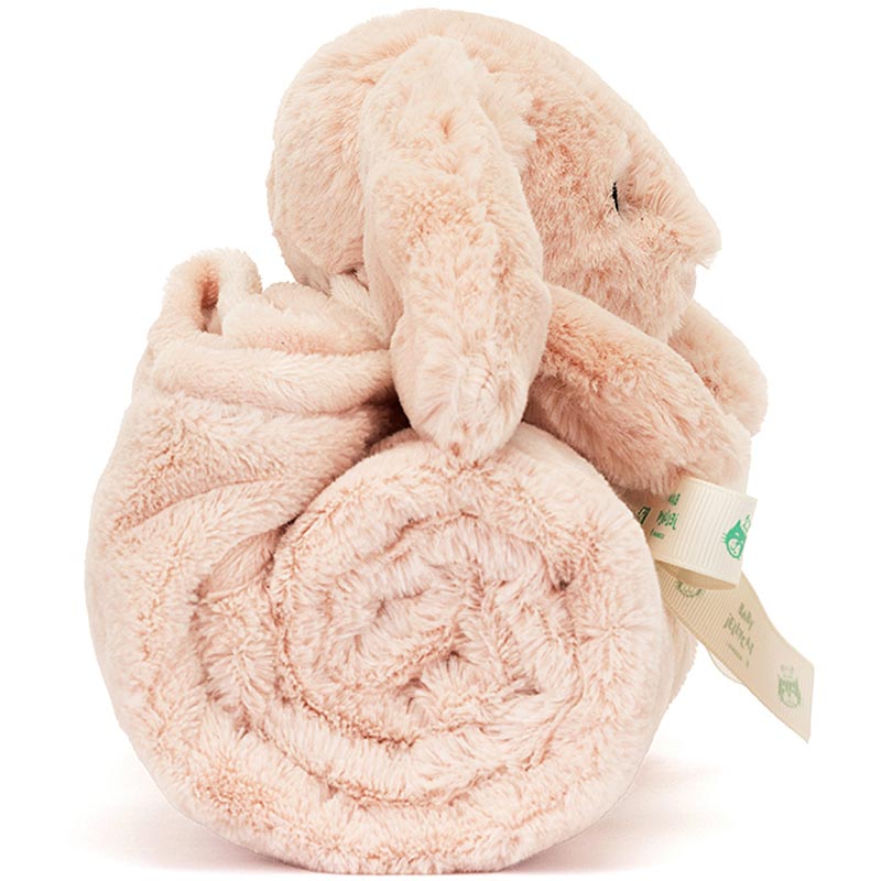 Baby Jellycat Bashful Blush Bunny Blankie | plushpaws.co.uk