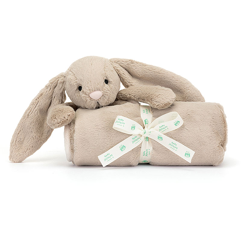 Baby Jellycat Bashful Beige Bunny Blankie | plushpaws.co.uk