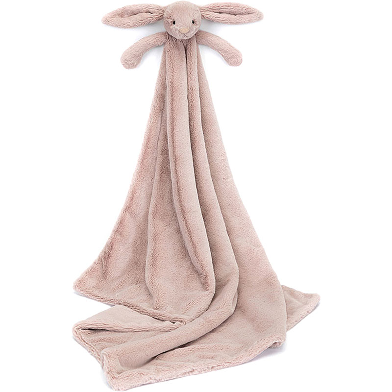 Baby Jellycat Bashful Luxe Rosa Bunny Blankie | plushpaws.co.uk