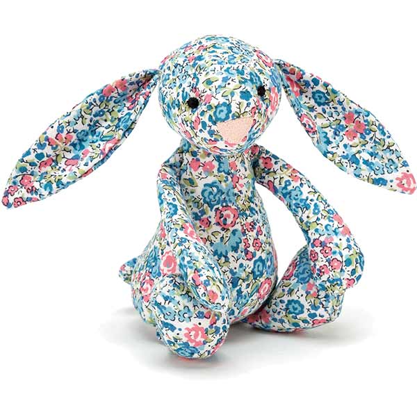 廃盤　新品　 Blossom Beige Bunny 青　花柄 Jellycat Blossom Beige Bunny | Plushpaws