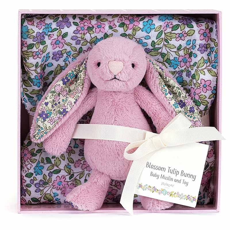Little Jellycat Blossom Tulip Bunny Gift Set | Plushpaws