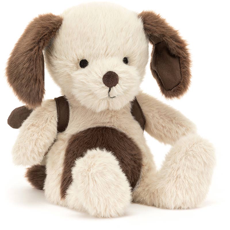 Plush dog backpack top