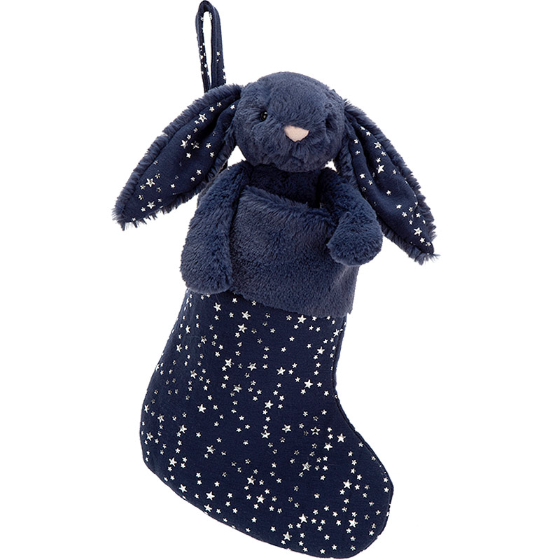 Jellycat Bashful Stardust Bunny Stocking | plushpaws.co.uk