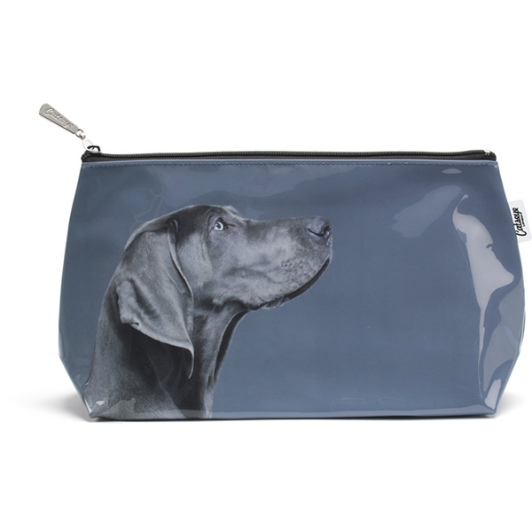 Dog on Grey Wash Bag