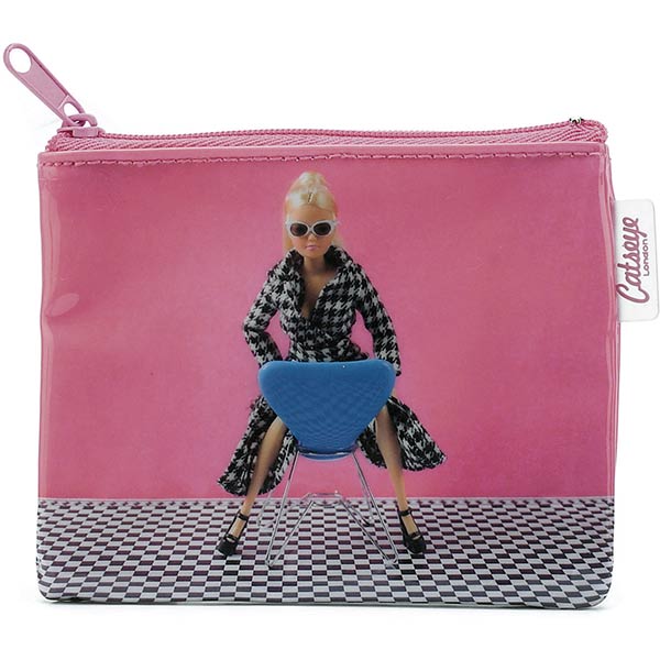 Doll on Chair Zip Purse