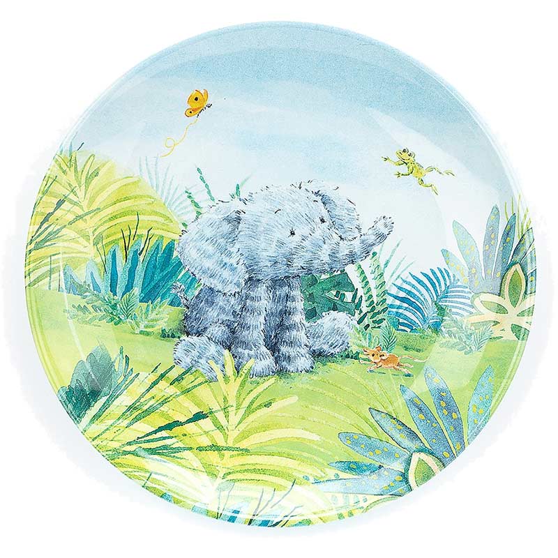 Little Jellycat Elephants Can t Fly Melamine Plate plushpaws