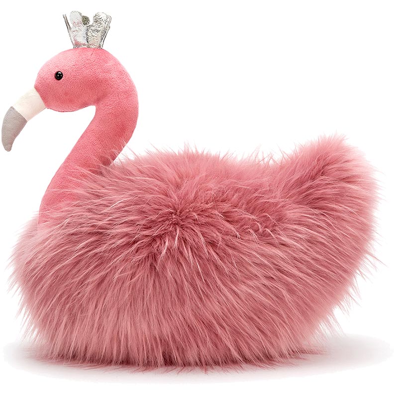 Fancy Flamingo Fluffy Cushion