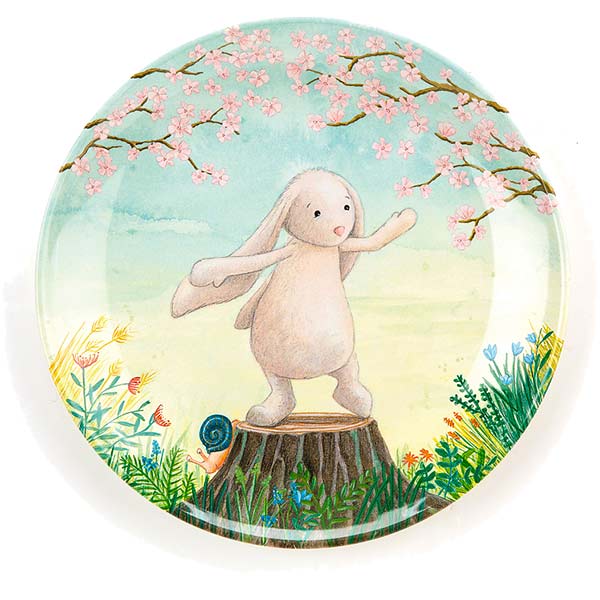 My Friend Bunny Melamine Plate