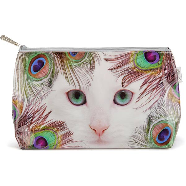 Feather Cat Wash Bag