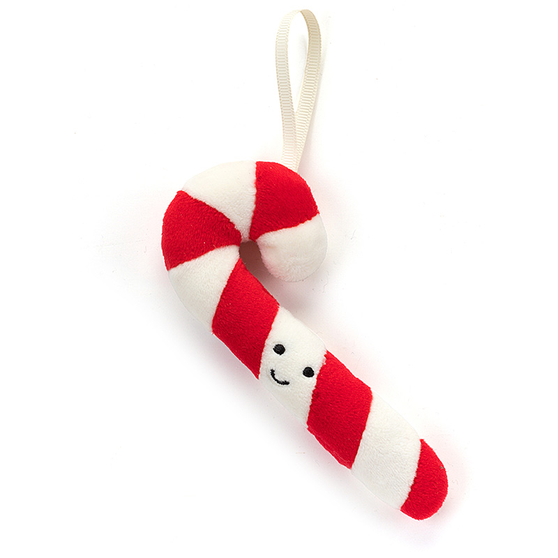 Jellycat Festive Folly Candy Cane Tree Decoration plushpaws.co.uk
