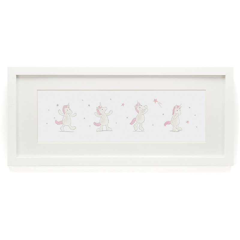 Bashful Unicorn Framed Print