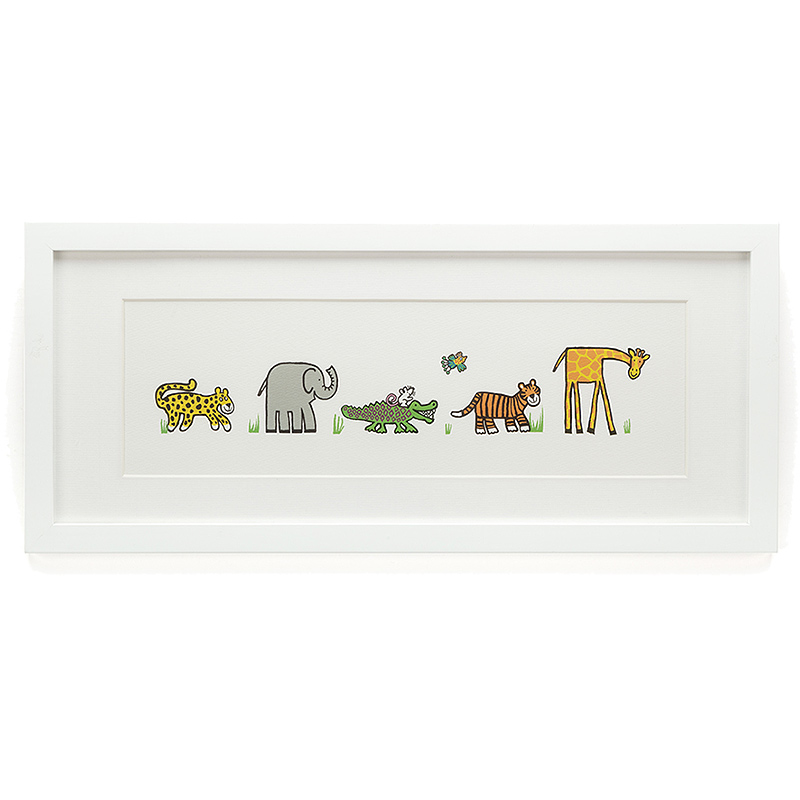 Jungly Tails Framed Print